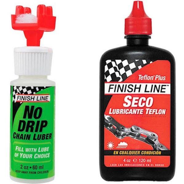 Finish Line Combo No Drip Lubricante Cadena + Lubricante seco