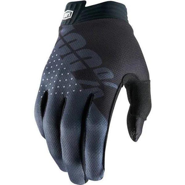 Guantes MX niño 100 Percent Itrack Carbón Negro