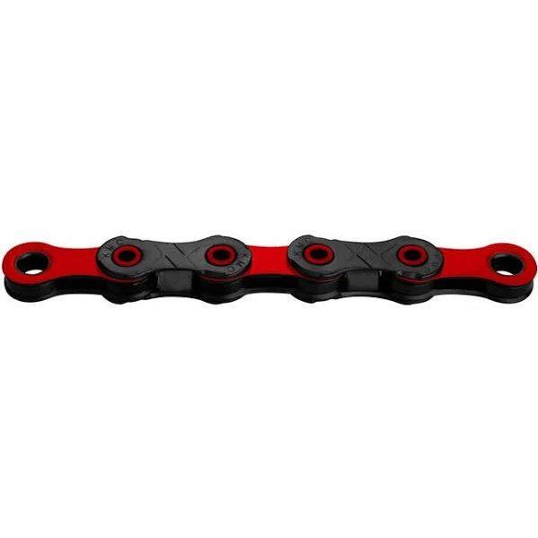 Cadena KMC DLC12 12V 126 eslabones Negro Rojo