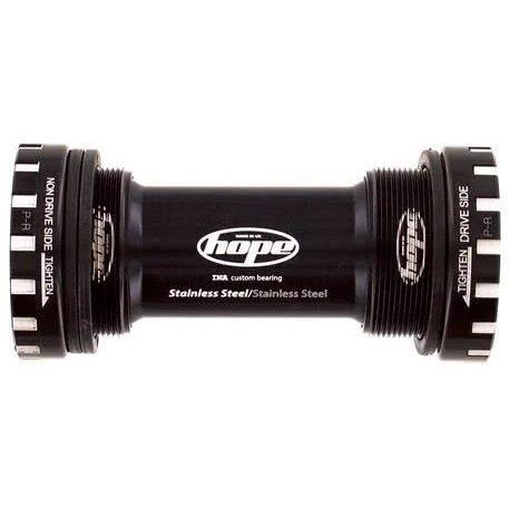 pedalier de acero inoxidable Hope - Stainless 68/73mm Negro