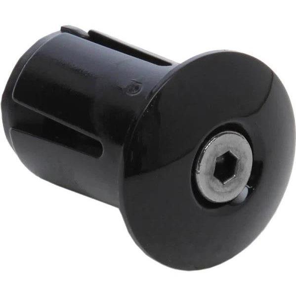 Tapones de Manillar de plástico Atornillables LifeLine - Negro - Pair