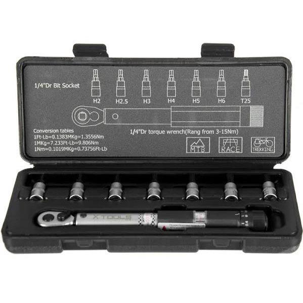 Llave dinamométrica y Juego de Puntas X-Tools Pro