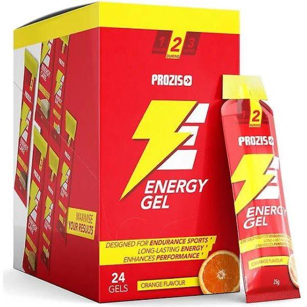 Prozis 24 x Energy Gel + Caffeine 25 g Sabor Naranja