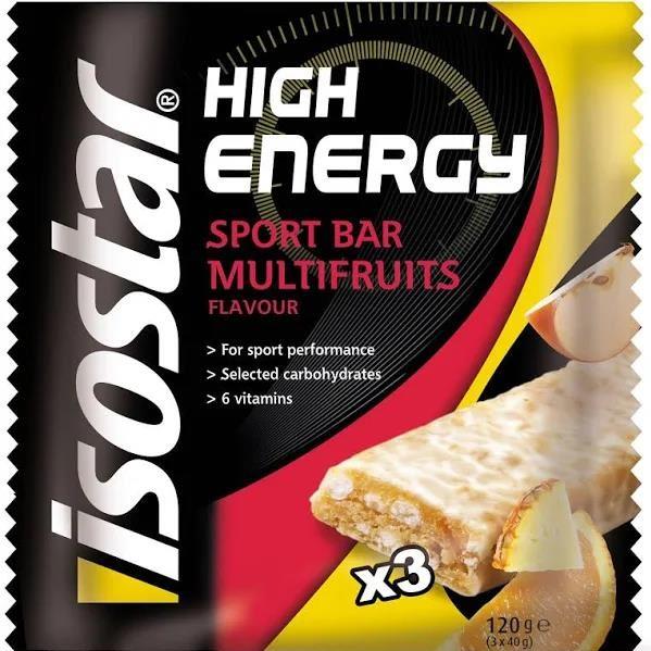 Isostar Barritas High Energy 3 Barritas x 40 gr Sabor Multifrutas