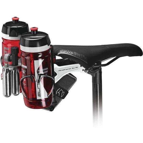 Soporte Portabidón Elite Skekane Sillín Triathlon Negro