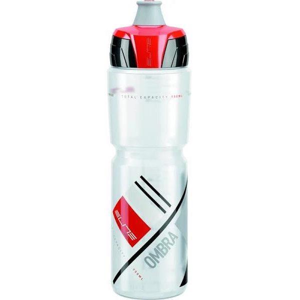 Bidón Elite Ombra Transparente 950 ml Rojo