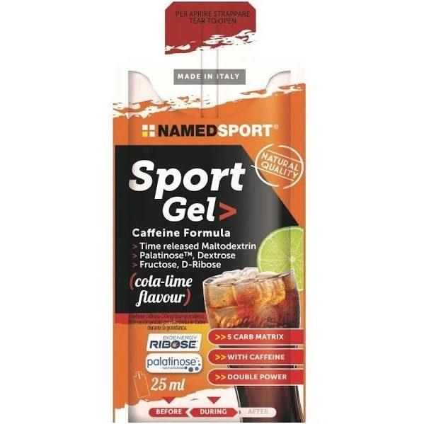 NAMEDSPORT Sport Gel Cafeína 15 geles de 25ml Cola-Lima