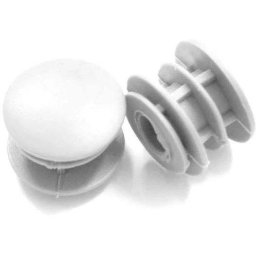 Tapones Msc para Manillar - de goma-2 uds Blanco