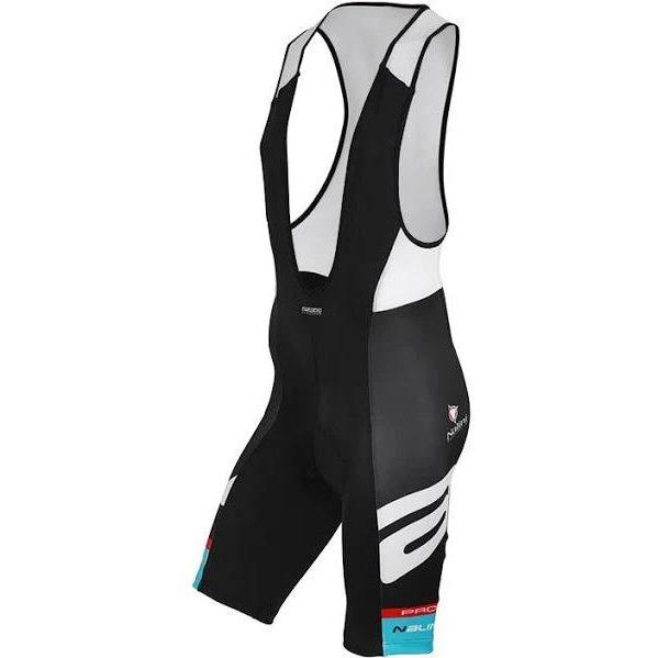 Nalini Pro Gunnera Negro-Blanco-Turquesa Culotte corto con tirantes, para Hombre,   L, Culotte ciclismo, Ropa ciclismo