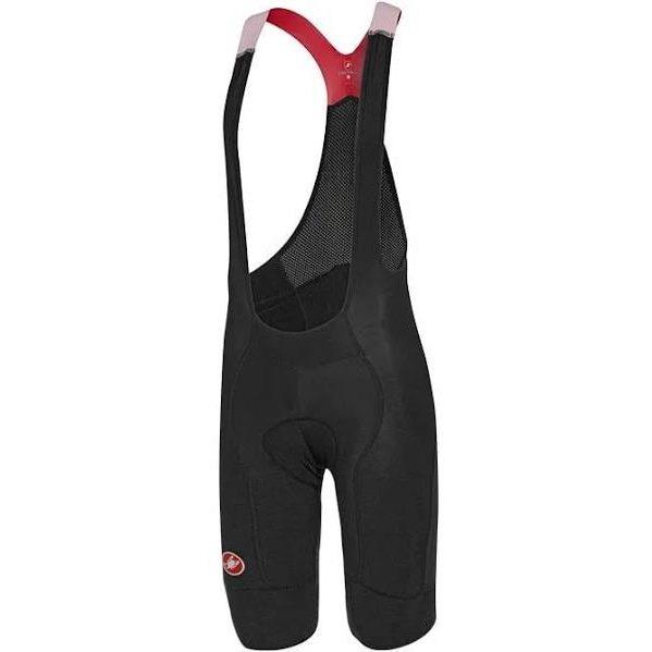 CASTELLI Omloop negro-amarillo neón Culotte corto con tirantes, para hombre,   S, Culotte ciclista, Ropa de ciclismo
