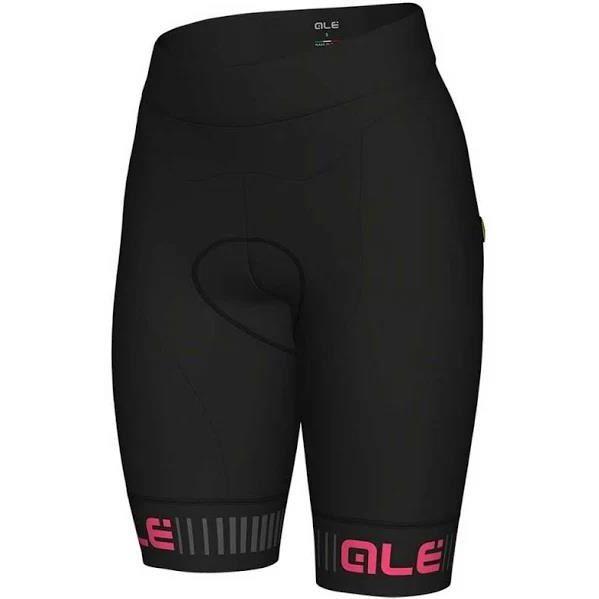 Culote Alé Solid Traguardo sin tirantes Negro Rosa Mujer XL