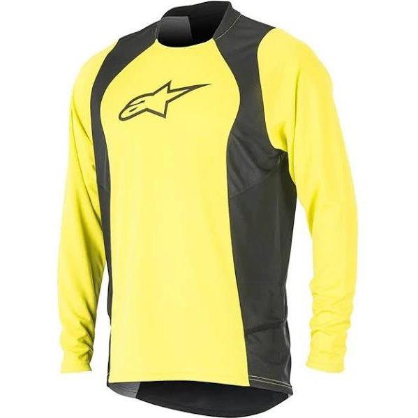 Alpinestars Drop 2 Camisa de manga larga Negro Amarillo M