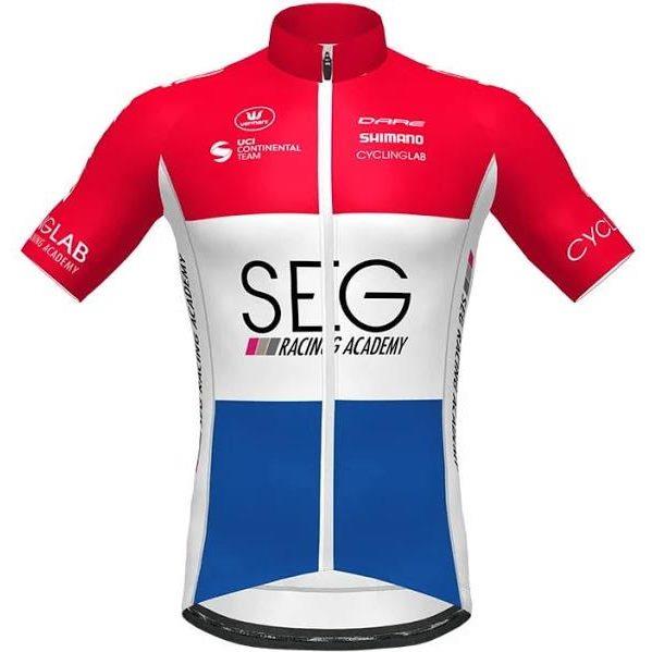 Maillot mangas cortas Seg Racing Acadamy Campeón Holandés 2020, para Hombre,   L, Maillot ciclismo, Ropa ciclismo