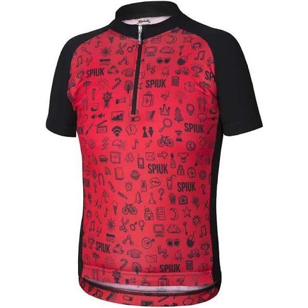 Maillot Spiuk manga corta Anatomic niño Rojo