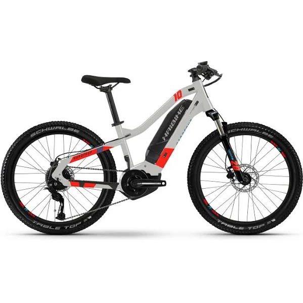 Mountain Bike eléctrica Haibike HARDFOUR 24  Gris/rojo 2021